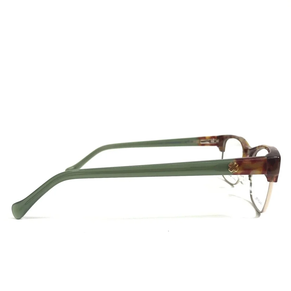 Lucky Brand Eyeglasses Frames D228 TORTOISE/GREEN Gold Square Full Rim 52-16-140